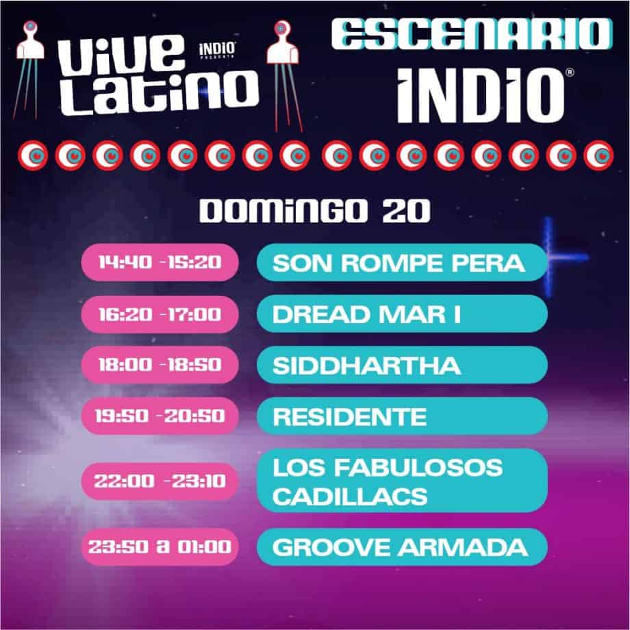 vld1 Horarios para el Vive Latino 2022